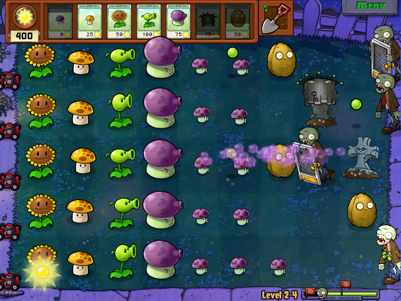 Plants vs. Zombies [Limited Edition Ugly Peashooter] screenshot 3 for Nintendo DS